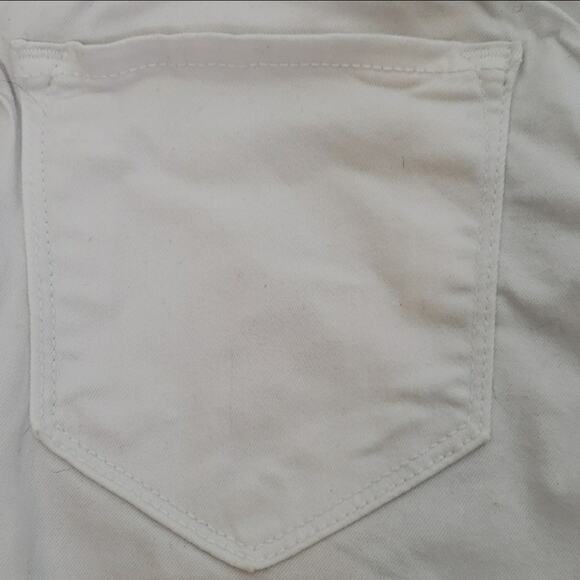 Fashion Nova White Distressed Skinny Jeans Size 24 - Picture 6 of 6